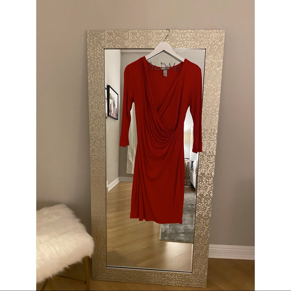 H&M Red Wrap Dress